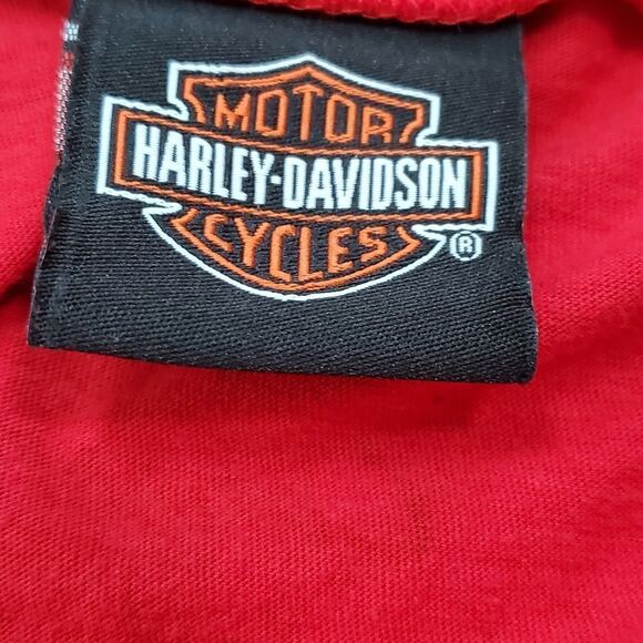 Harley-Davidson Poppy Red & Black T-Shirt - Picture 5 of 7